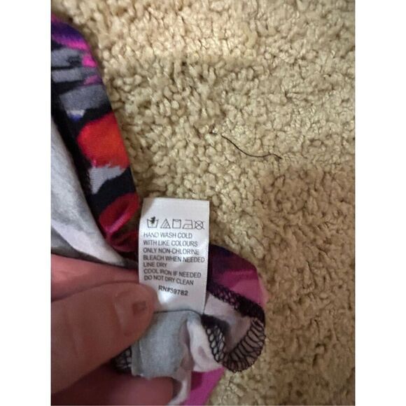 š Adrianna Papell floral cowl drapeāneck knit top sizeā L BIN P - Picture 11 of 11